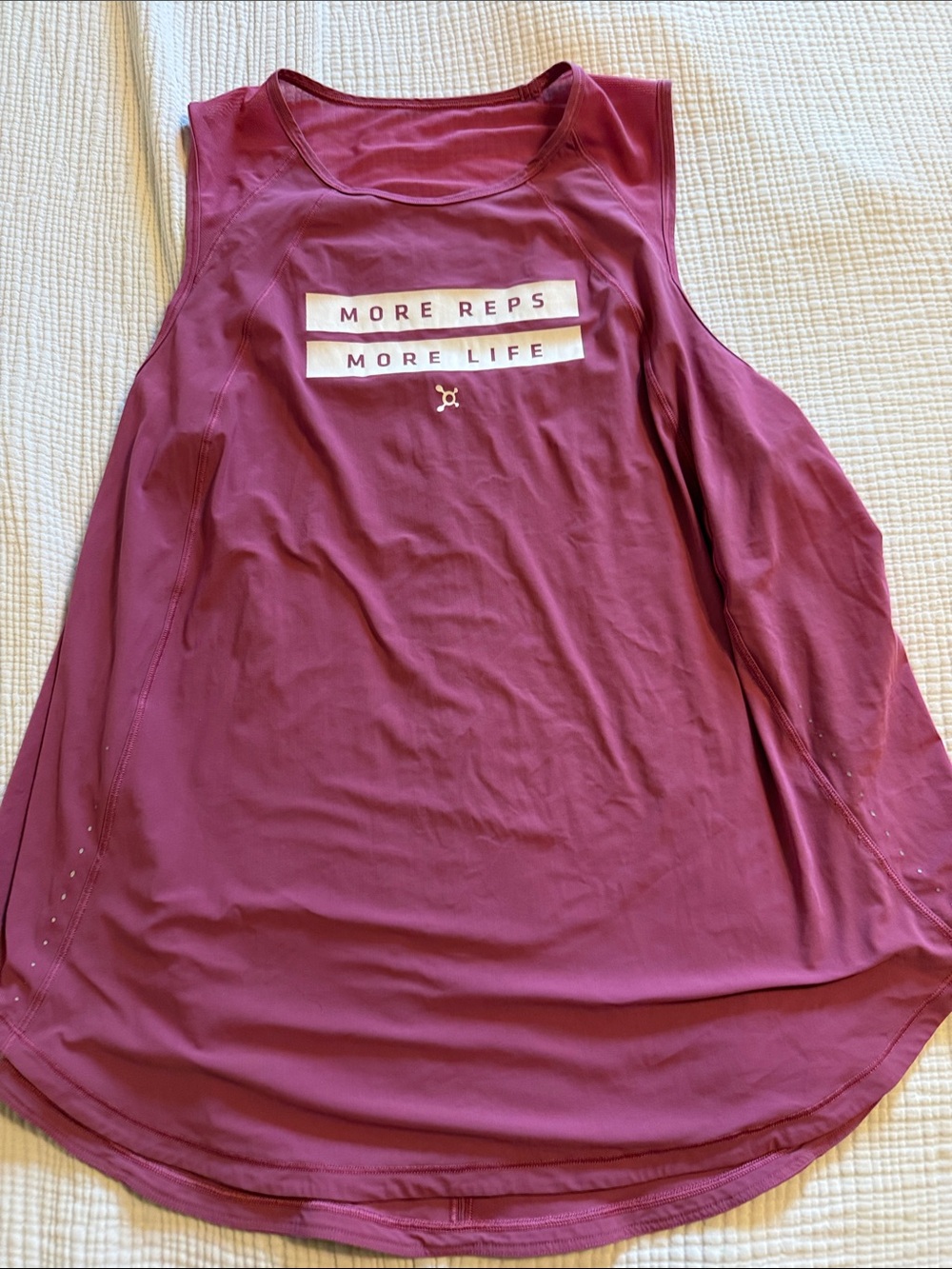 lululemon athletica Burgundy 'More Reps More Life' Performance Tank